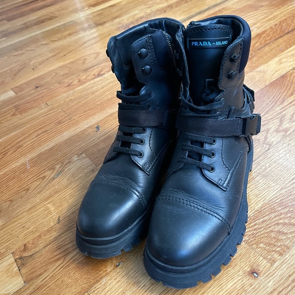 prada black combat boots - Picture 6 of 6